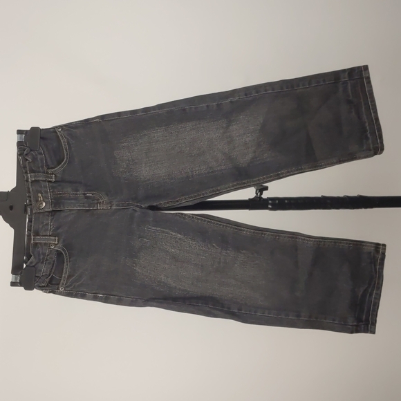 Cotton On Kids Denim Jeans Size 6-7 Black Elastic Waist Unisex - Picture 3 of 11